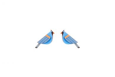 Blue Cutebird Earrings