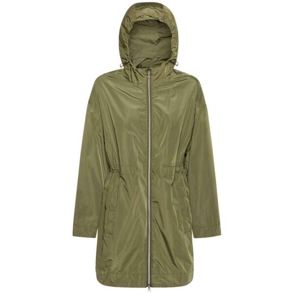 Geox W BULMYA LONG PARKA - FAKE MEM Dámská bunda, khaki, velikost 44