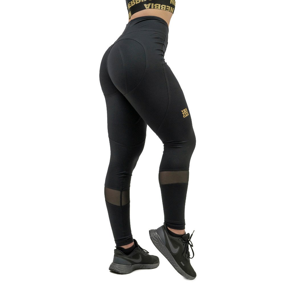 Legíny Nebbia NEBBIA Women s High Waist Push-Up Leggings INTENSE Heart-Shaped Gold