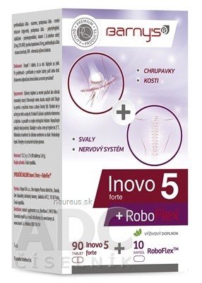 BioPol GN s.r.o. div. Pharma United Ltd. (CAN) Barny's INOVO 5 forte + RoboFlex forte tbl 90 + cps 10, 1x1 set