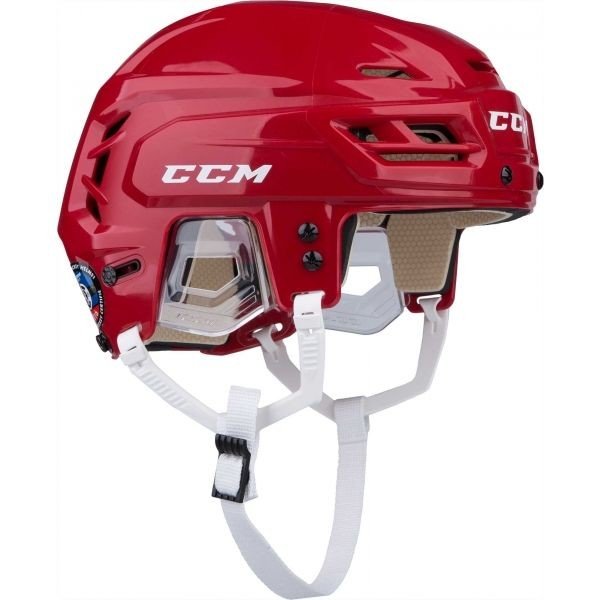 CCM TACKS 110 SR Hokejová helma, červená, velikost S