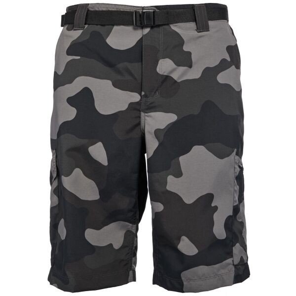 Columbia SILVER RIDGE PRINTED CARGO SHORT Pánské šortky, tmavě šedá, velikost 36