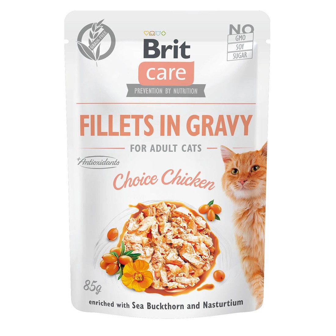 Brit Care Cat filety v omáčce výběrové kuřecí 6x85g