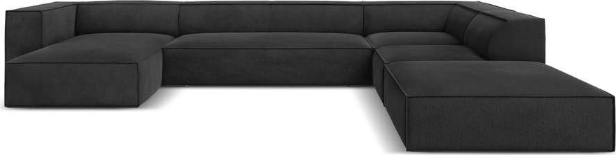 Tmavě šedá rohová pohovka (pravý roh) Madame – Windsor & Co Sofas