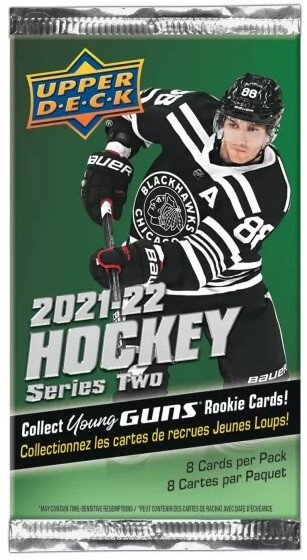 2021-22 NHL Upper Deck Series Two Gravity balíček - hokejové karty