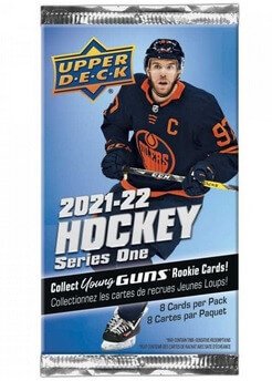 2021-22 NHL Upper Deck Series One Gravity Feed balíček - hokejové karty