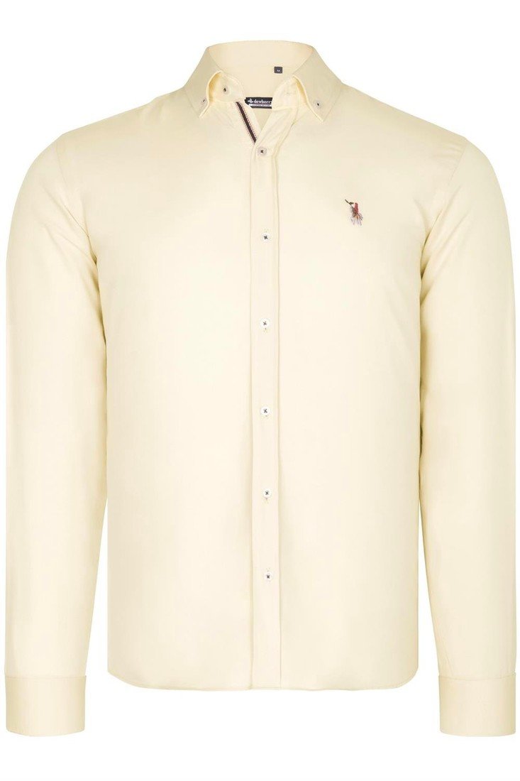 G674 DEWBERRY MENS SHIRT-YELLOW
