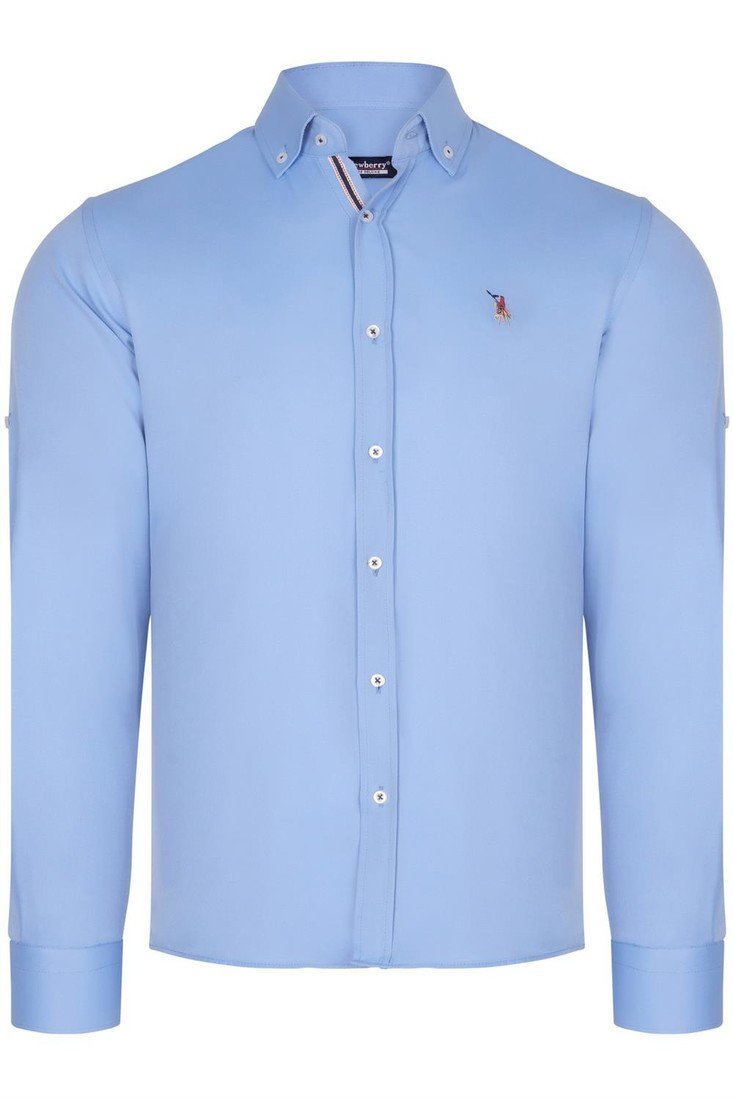 G674 DEWBERRY MEN'S SHIRT-BABY BLUE
