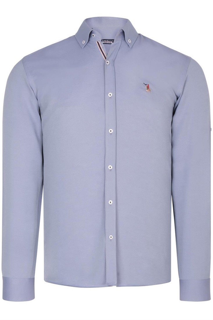G674 DEWBERRY MENS SHIRT-GREY