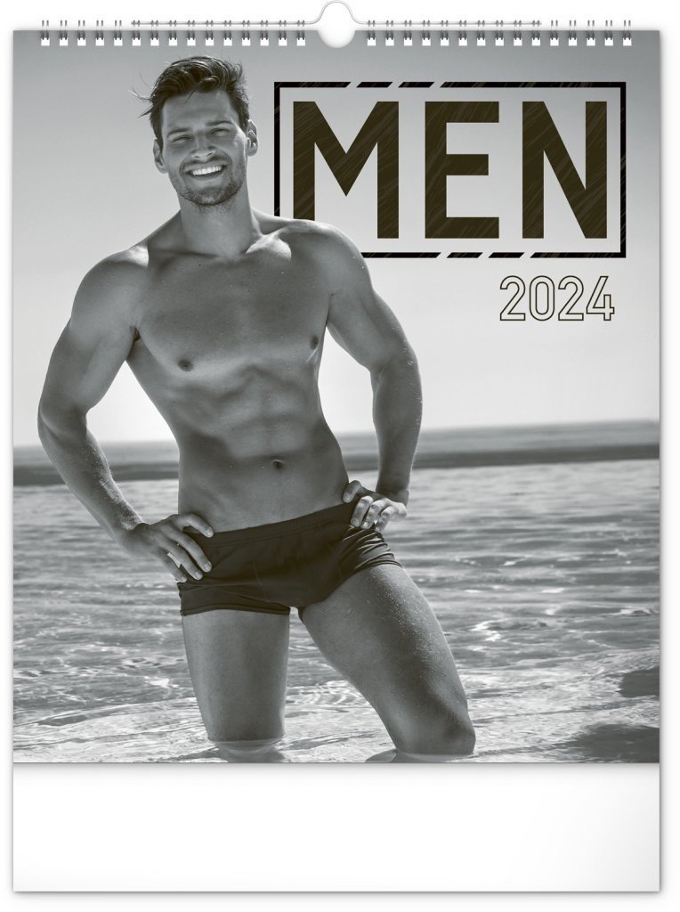 Nástěnný kalendář Men 2024, 30 × 34 cm