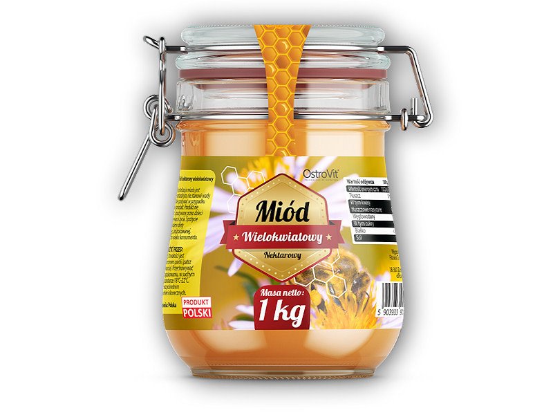 Ostrovit Multiflower honey 1000g vícekvětý med