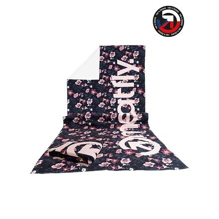 Ručník meatfly wave černá/růžová one size