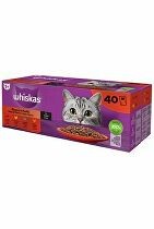 Whiskas kapsičky klasický výběr ve šťávě pro dospělé kočky 40x85 g