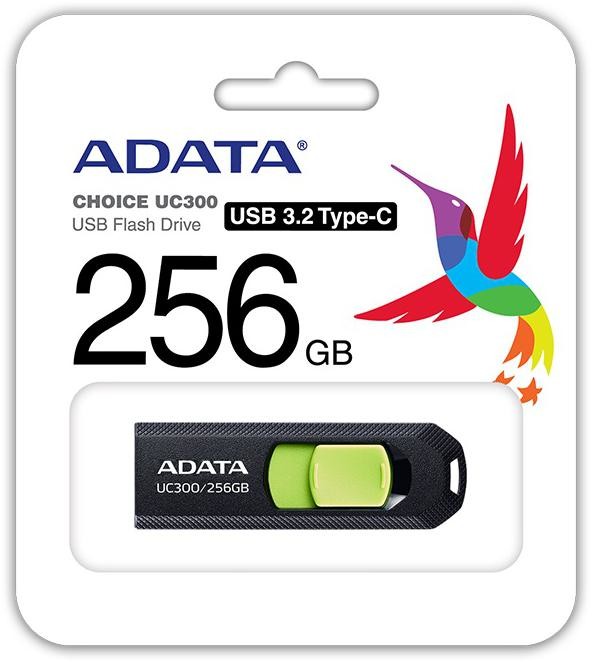 ADATA 256GB ADATA UC300 USB 3.2 černá/zelená (ACHO-UC300-256G-RBK/GN)