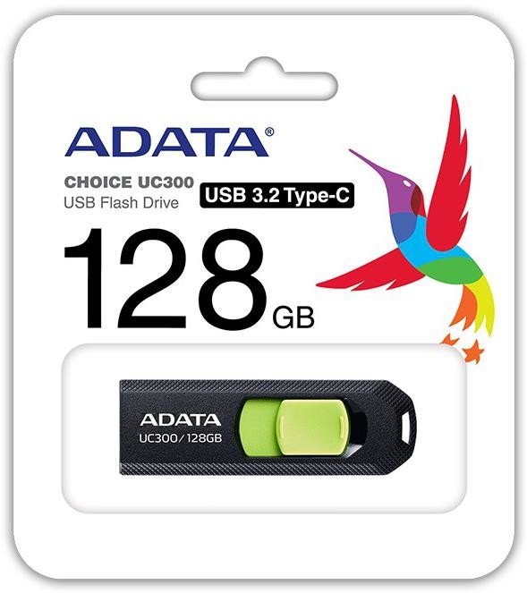ADATA 128GB ADATA UC300 USB 3.2 černá/zelená (ACHO-UC300-128G-RBK/GN)