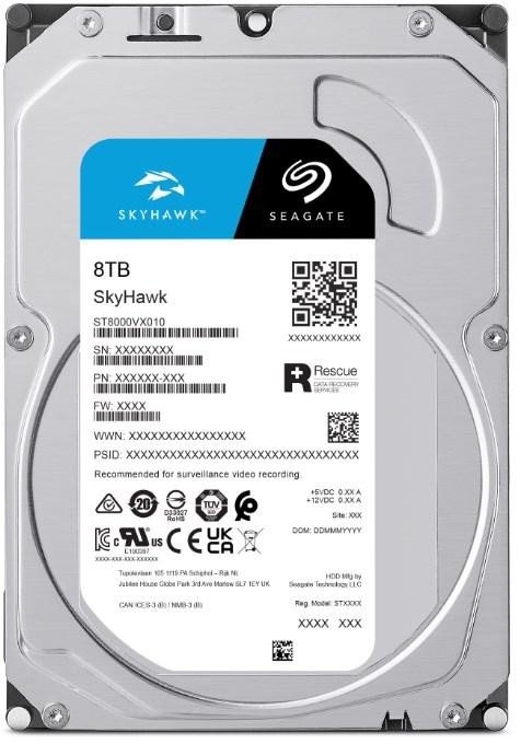 Seagate HDD SKYHAWK 8TB, SATAIII, 5400RPM, 256MB cache (ST8000VX010)