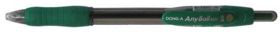 Dong-A Kuličkové pero Any ball 1,0 mm - zelené - 0782