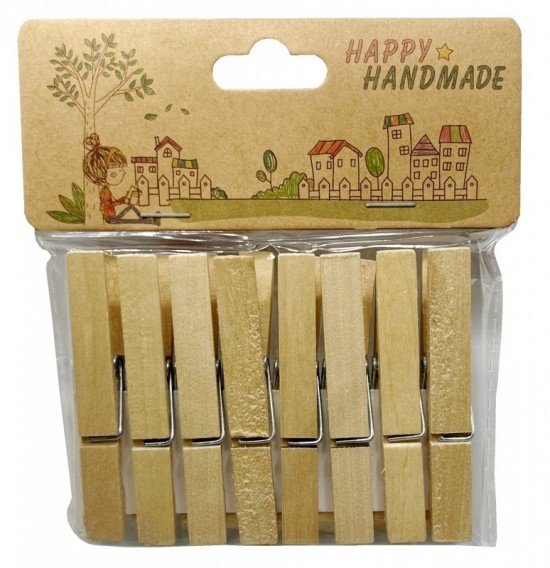 pkstar.cz Kolíček dřevěný - 7,2 cm - 8 ks - PK590-13