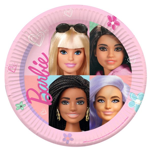 Talíře papírové Barbie Sweet Life 23 cm 8 ks