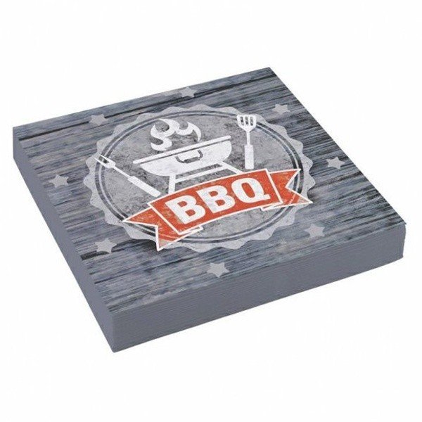 Ubrousky papírové BBQ & Grill Party 33 x 33 cm 20 ks