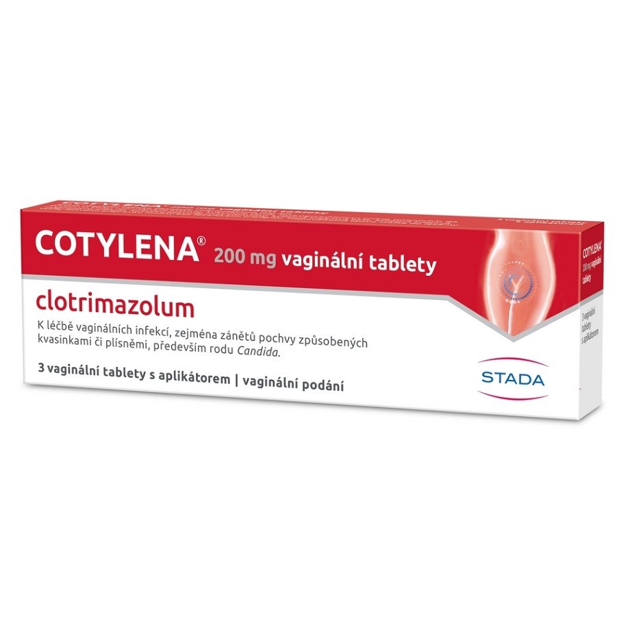 COTYLENA 200MG 3 vaginální tablety