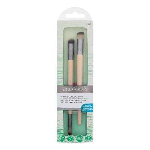 EcoTools Brush Ultimate Concealer Trio štětec pro ženy ooboustranný kosmetický štětec 1 ks + kosmetický štětec 1 ks