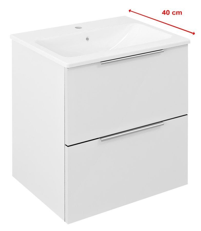 SAPHO CIRASA umyvadlová skříňka 48x54x39cm, bílá lesk CR492-3030