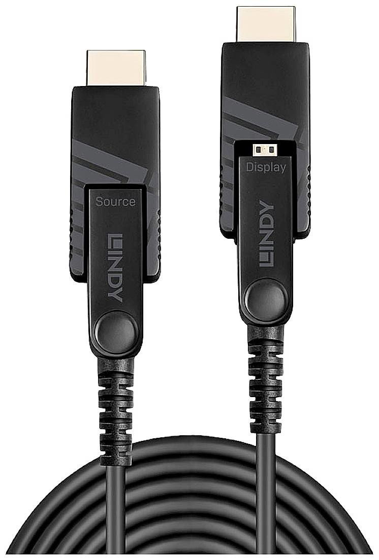 LINDY  kabel Zástrčka HDMI Micro-D, Zástrčka HDMI Micro-D 20.00 m černá 38321  HDMI kabel