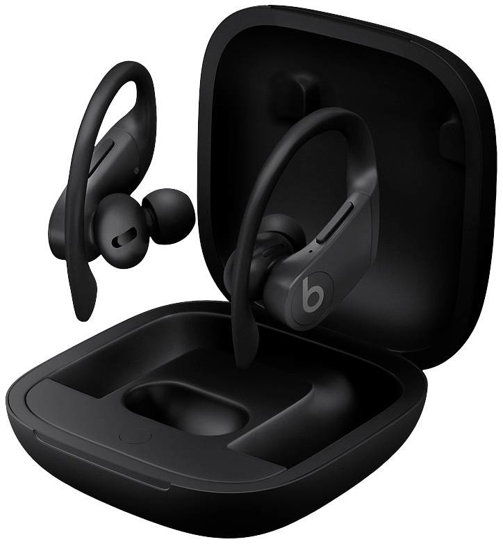 Beats Powerbeats Pro  špuntová sluchátka Bluetooth® stereo černá Redukce šumu mikrofonu Nabíjecí pouzdro, odolné vůči potu, odolná vůči vodě, za uši