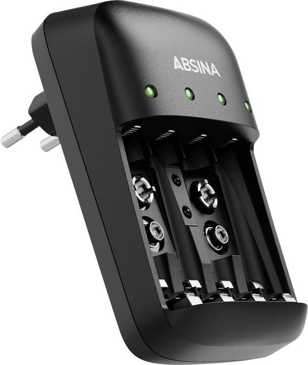 Absina X4 nabíječka akumulátorů NiMH, NiCd AAA, AA, 9 V