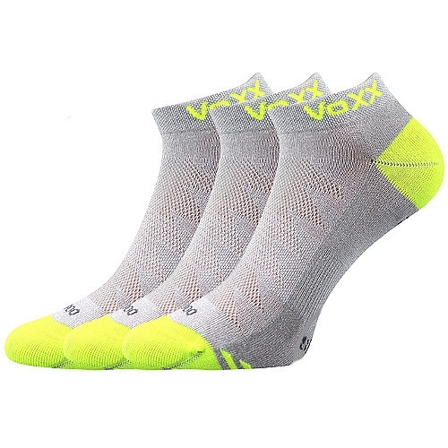 3PACK ponožky VoXX bambusové světle šedé (Bojar) L