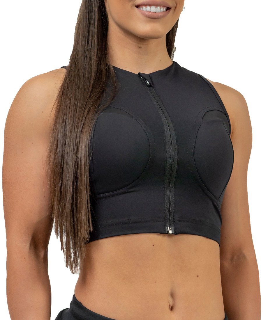 Tílko Nebbia NEBBIA Women s Compression Push-Up Top INTENSE Mesh