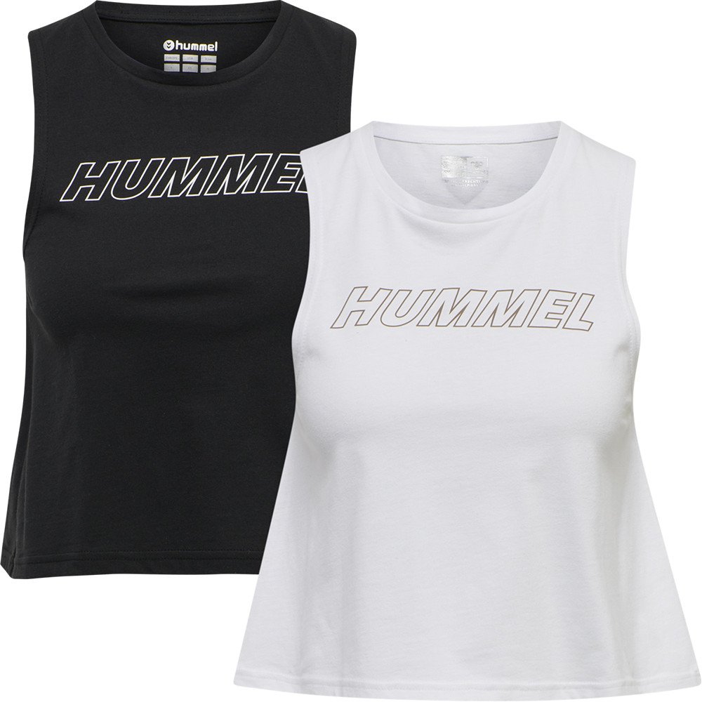 Tílko Hummel hmlTE CALI 2-PACK CROP COT TANKTOP