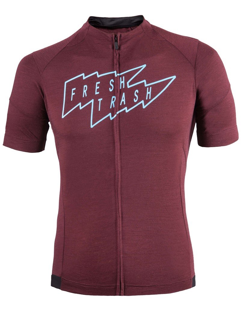 Fresh Trash Men's Lite Merino Jersey merlot red Velikost: M