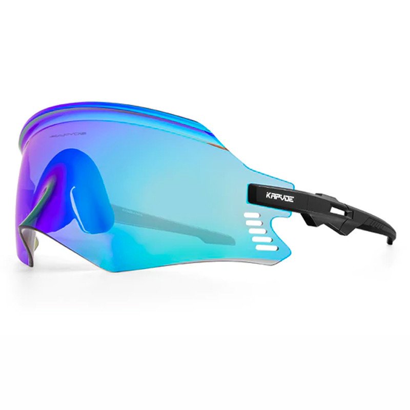 VeyRey Pánské sportovní sluneční brýle Carnwegan Sportovní Světle modrá sklíčka černá Univerzální