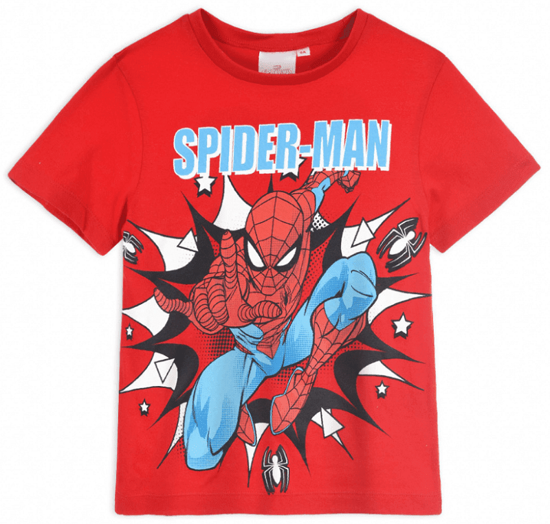 Dětské červené triko Spiderman
