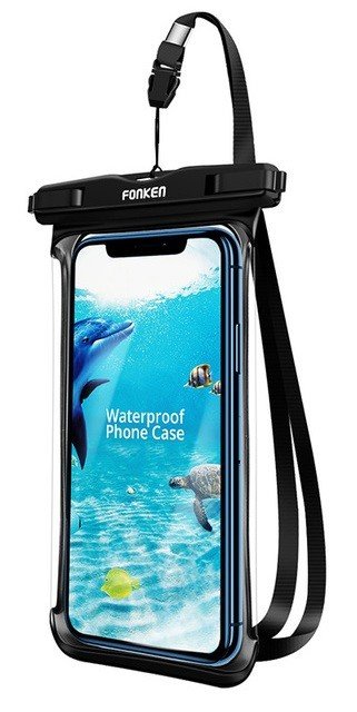 Univerzální Fonken vodotěsné pouzdro na mobil černé 95250