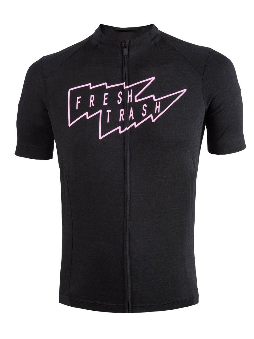 Fresh Trash Men's Lite Merino Jersey true black Velikost: L