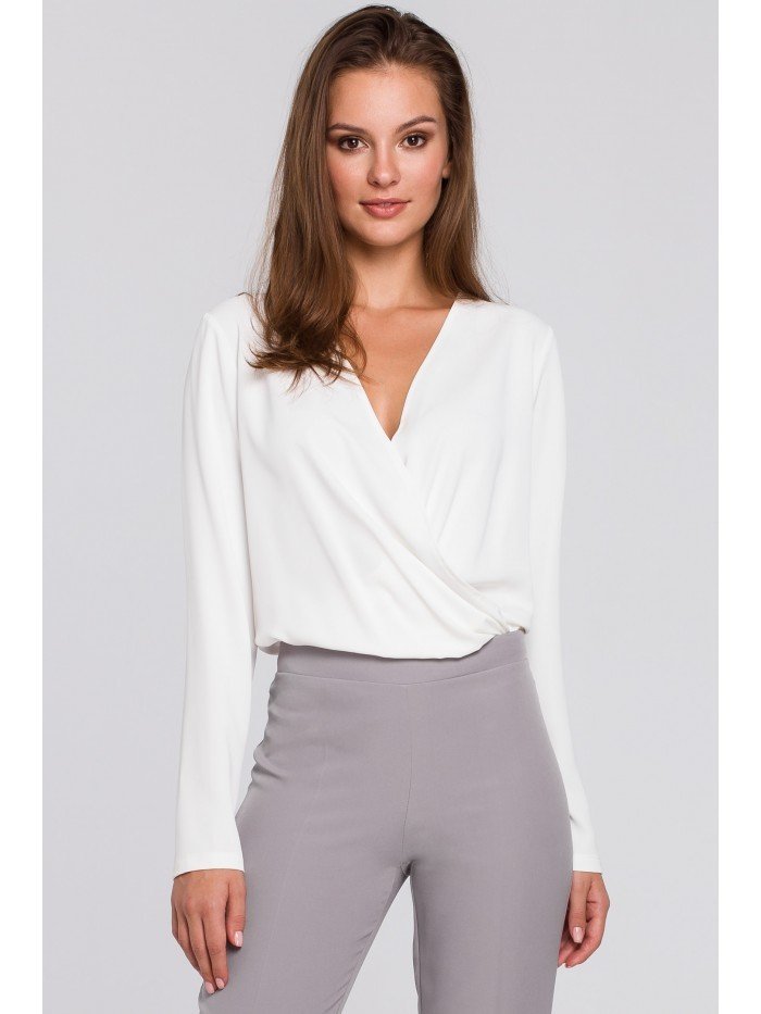 Makover Dámská halenka Avalott K037 ecru L