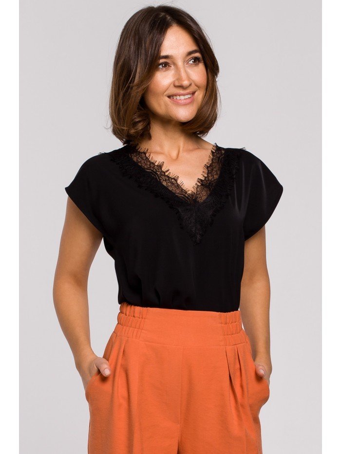 Style Dámská halenka Achelen S206 černá L