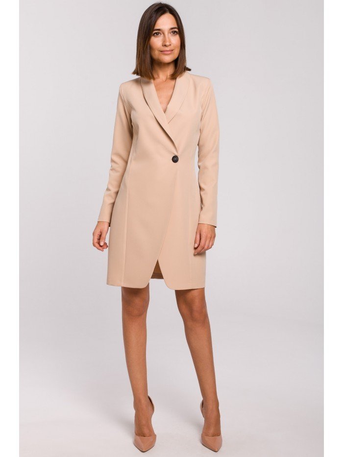 Style Dámské mini šaty Nifar S217 béžová L