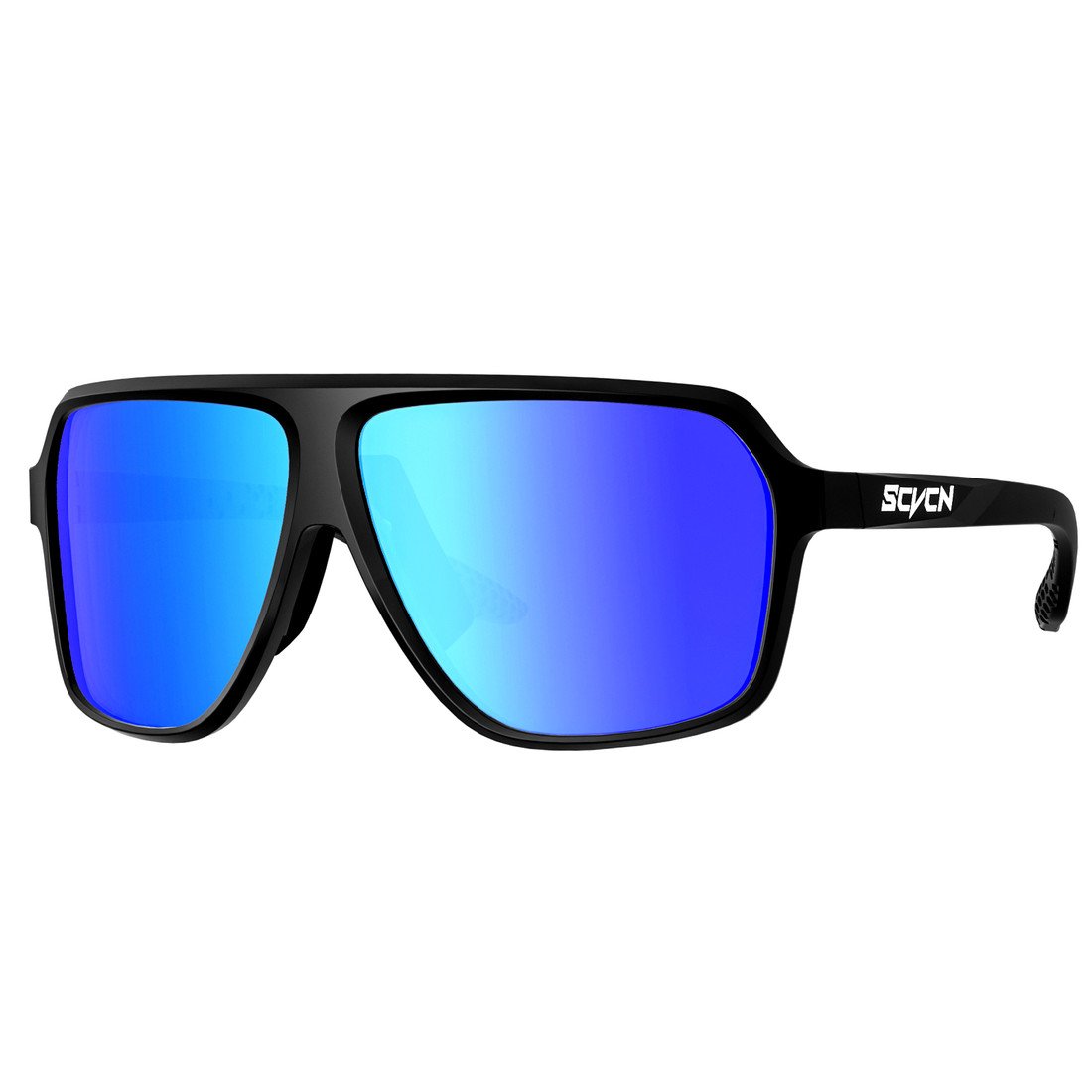 VeyRey Pánské sportovní sluneční brýle Bedivret Sportovní Světle modrá sklíčka černá Univerzální