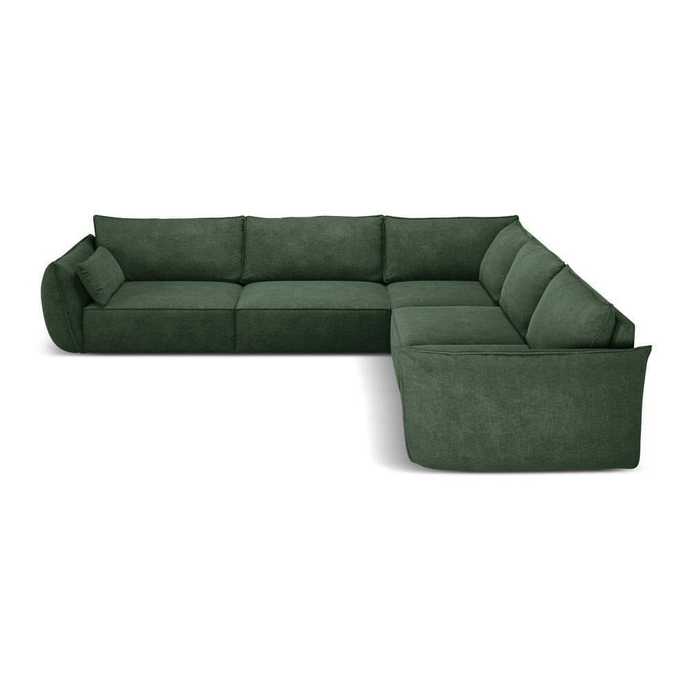 Tmavě zelená rohová pohovka (variabilní) Vanda – Mazzini Sofas