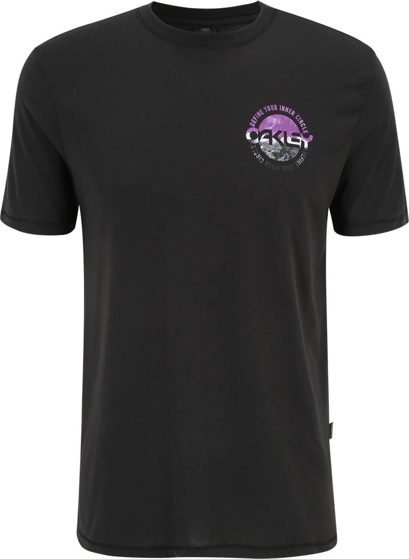 OAKLEY Funkční tričko tmavě šedá / svítivě fialová / černá / bílá