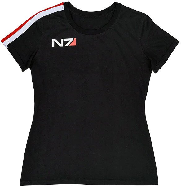 Tričko Mass Effect - N7 Stripe Logo, dámské (XL) - 00840316400565
