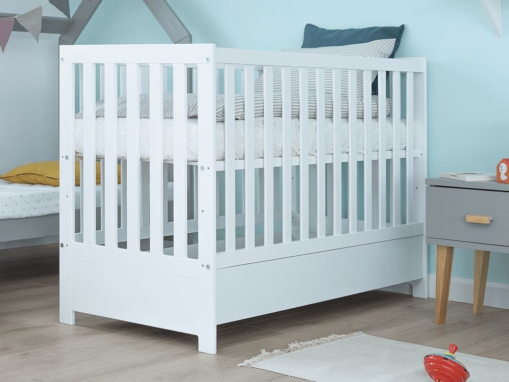 Magnat Łóżeczko dziecięce sosnowe Baby Sleep 60x120 białe