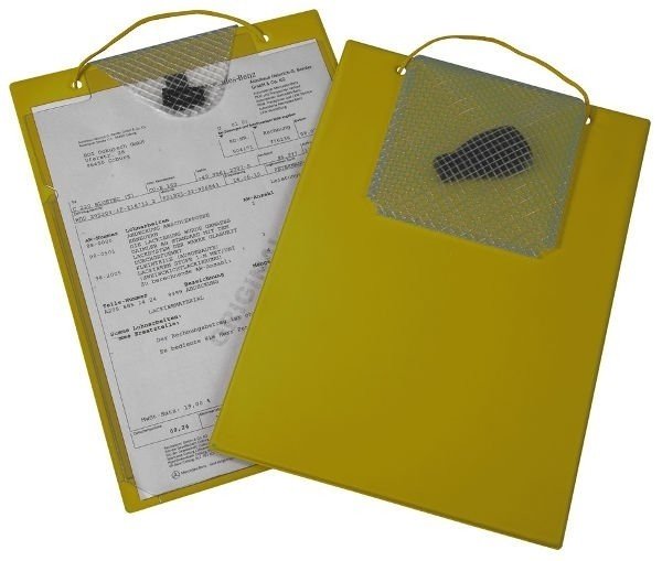 Desky na dokumenty A4 s kapsou, žluté - Turbo 9015-00336