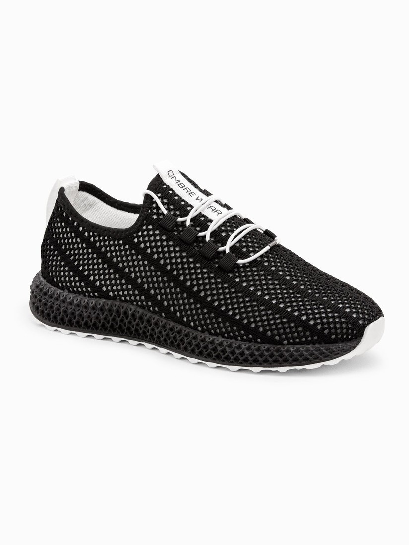 Ombre Men's mesh sneakers shoes - black