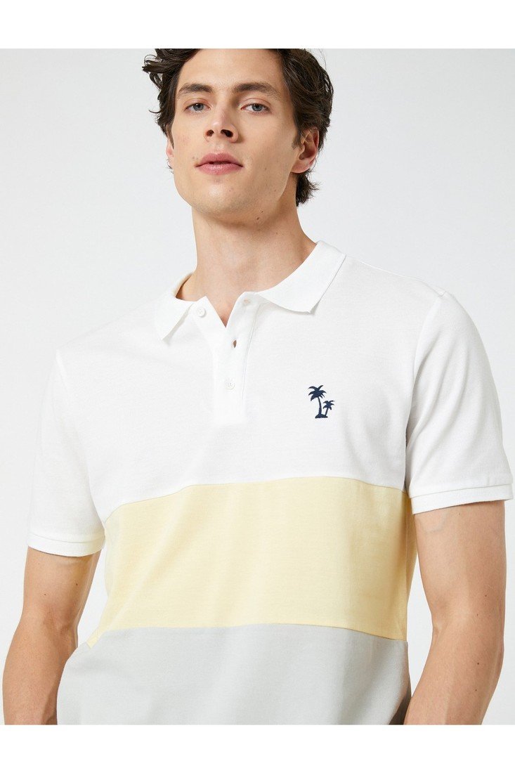 Koton Polo T-shirt - Yellow - Regular fit