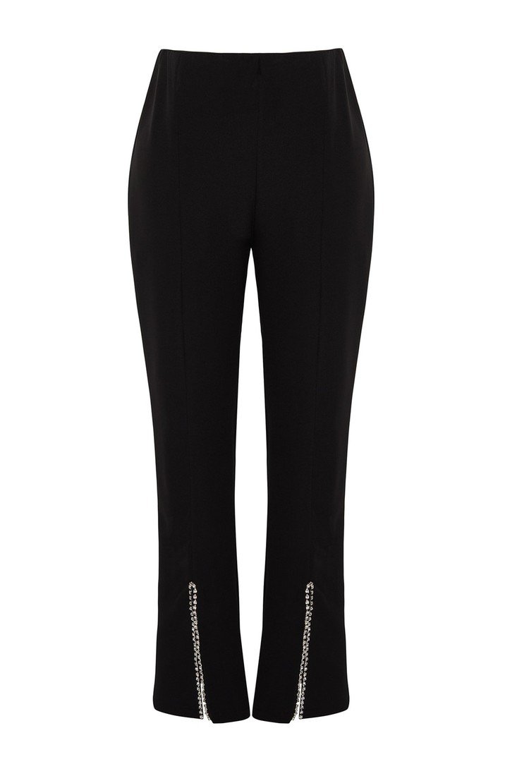 Trendyol Curve Plus Size Pants - Black - Flare